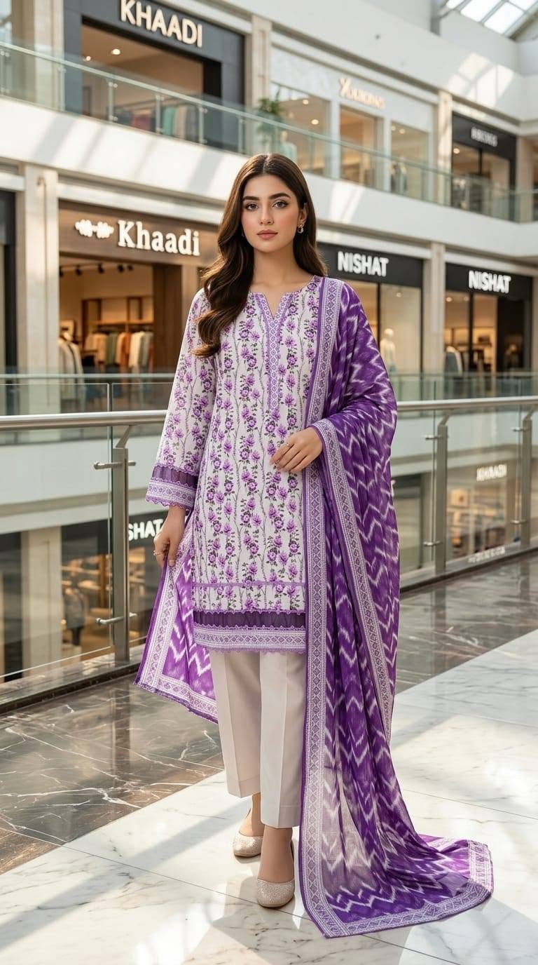 Lawn Printed Stitched 3pcs