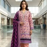Lawn Printed Stitched 3pcs