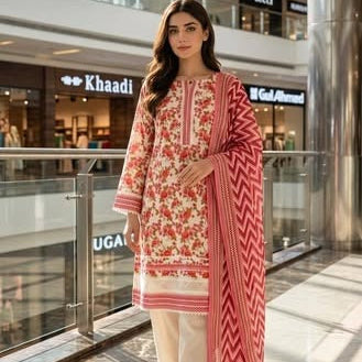 Lawn Printed Stitched 3pcs