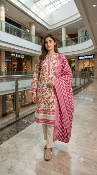 Lawn Printed Stitched 3pcs